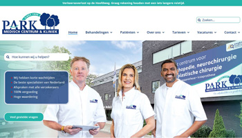 Website bouw door MiCtra: Park Medisch Centrum en Parkkliniek
